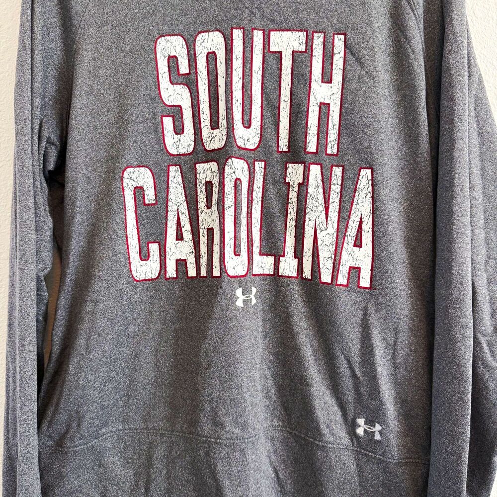 Under Armour South Carolina Gamecocks Gray Crewneck Sweatshirt Pullover L